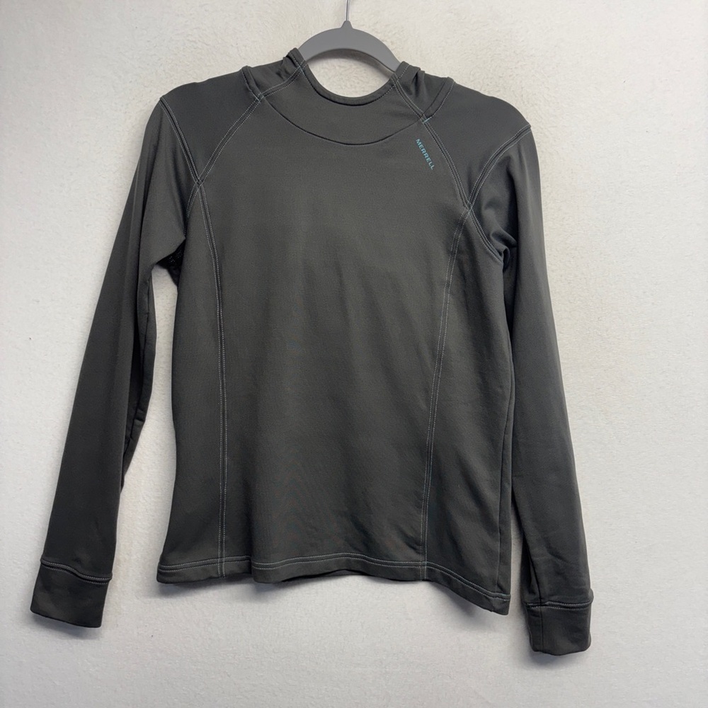 Merrell Pullover Sweatshirt Hoodie Womne's S gray‎ brown